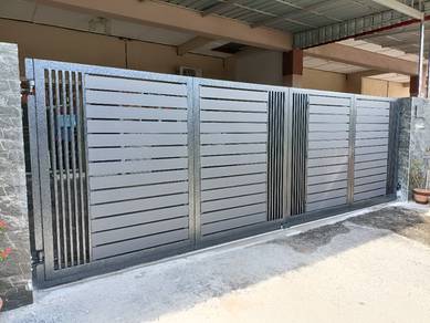 Pintu Pagar Semi Alu 18kaki