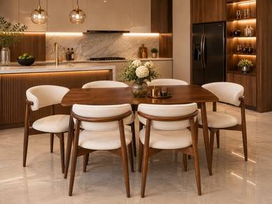 Elite Curve 1+6 Dining Set