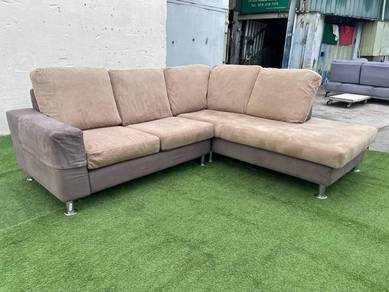YE81L Kerusi 3 Seater L Shape Sofa Fabric LORENZO