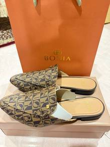 BONIA Monogram Mules – Brand New