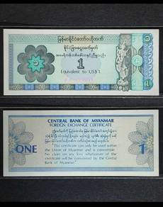 Burma Myanmar 1 Dollar US 1993 - Pfx1  unc