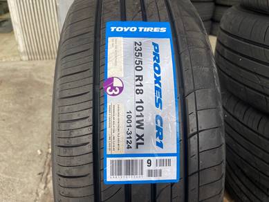 Tayar baru 235 50 18 Toyo proxes cr1 2025 tyres