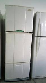 National 3 Doors Refrigerator Fridge Peti Ais Ice