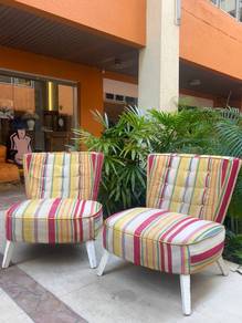 VINTAGE style LARGE Cocktail ARMCHAIRS PRICE FOR B