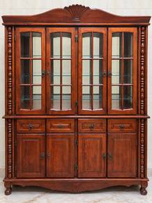 Elegant solid-wood display cabinet 