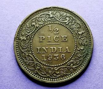 India 1/2 Pice 1936