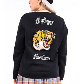 Gucci x Peanuts Black Snoopy Print Cotton Sweater