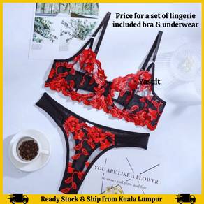 Sexy Lingerie Nightwear Bra Support with Underwear