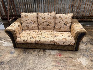 7ft Fabric Deep Sofa 3 Seater