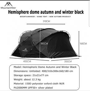 MountainHiker Hemispheric Dome Tent..New Still Ins