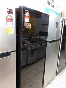 New TOSHIBA Black Glasss Door Refrigerator GR-MG39