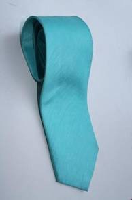 JT10 Green Seafoam Blue Top Quality Solid Neck Tie