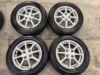Rim original perodua 14 inch tayar 80% viva axia