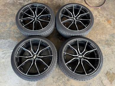 Sport rim second 18 BBS siap tayar estima Hrv fc
