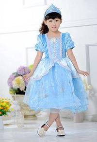 Style Charming FROZEN New Design Elsa Gown Blue