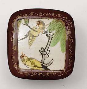 Vintage Chinese Ceramic Lacquer Box