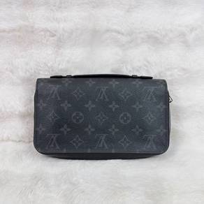 LV Zippy XL Monogram Eclipse Long Wallet