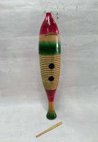 Rhythm Band Traditional Wood Guiro with Scratcher