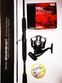 Shimano fx 4000 combo quantum snapshot carbon rod