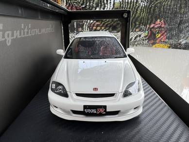 Honda Civic EK9 Ignition Model 1:18 white