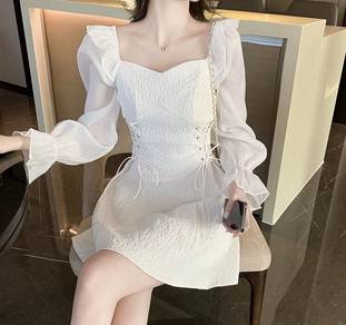 white dinner dress