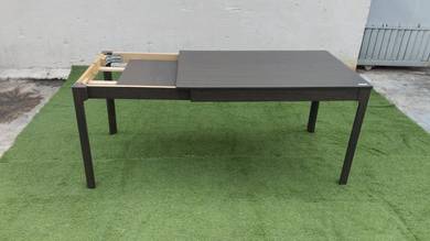 YE98C Meja Makan IKEA Extendable Wood Dining Table