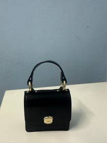 Exclusive Black Leather Moomoo Mini Clutch
