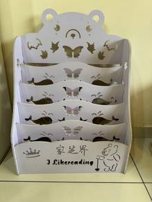 White Bear Design 5-Tier BookShelf for Kids