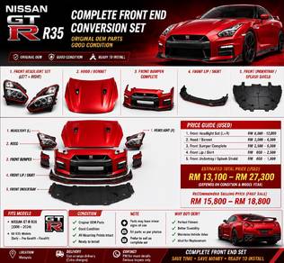 Gtr R35 Body kit Red OEM (Trusted)