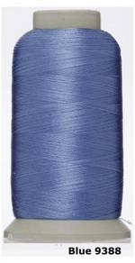 Blue 9388 Embroidery Machine Thread Benang Sulam