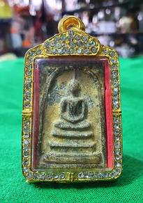 Antique Thai Buddha Phra Somdej Amulet Amulet with