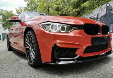 Bmw F30 M3 M-P Front Lip 3 Pcs Bodykit Piano Black