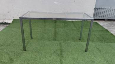 P06-BK Meja Konsol 1.4m Acrylic Top Console Table