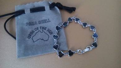 Paua Shell Bracelet - cute heart