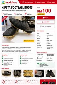 KIPSTA FOOTBALL BOOTS – Used Good Condition