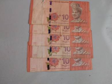 Malaysia 12th series Zeti RM10 prefix ZD avf