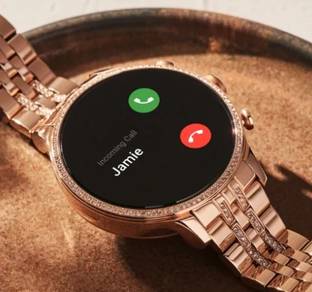 fossil smart watch - gold color ( almost new )