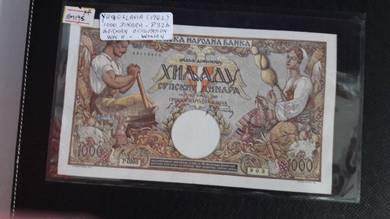 Yugoslavia 1000 Dinara 1942 - Pick 32b  xf 903