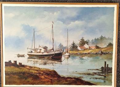 Ian Ramsay – Harbor Scene II ⛵