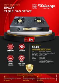 Epoxy Table Gas Stove (GS-22)