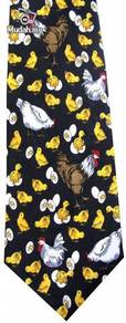 Chicken Hen Rooster Cock Egg Animal Fancy Neck Tie