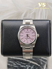 ⌚️Rolex Oyster Perpetual Candy Pink Dial💗【124200】