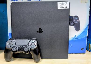 PS4 Slim 1TB Complete Set, Terima Trade-In