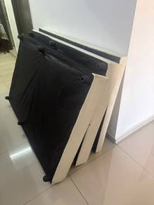 Set Katil Queen siap tilam + laci solek