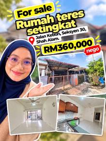 1-storey Terraced House For Sale in Shah Alam,SGR