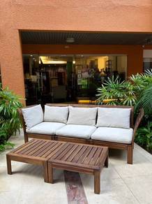 Ikea APPLARO 3 seater with table/footstool OUTDOOR