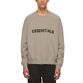 Essentials Taupe Crewneck Pullover Sweatshirt