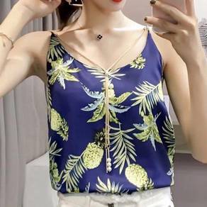 Flower blue top