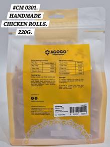 Agogo Handmade Chicken Roll 220gram Dog Snack Food