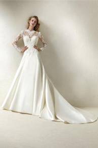 White wedding prom evening dress gown RB1496